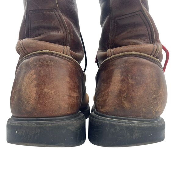 Red Wing 931 Men’s 9.5 D Leather Logger Work Boot Diamondback Sole - Picture 4 of 9